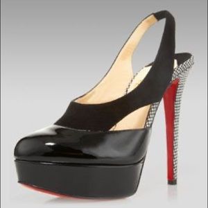 Christian Louboutin Houndstooth Slingback
